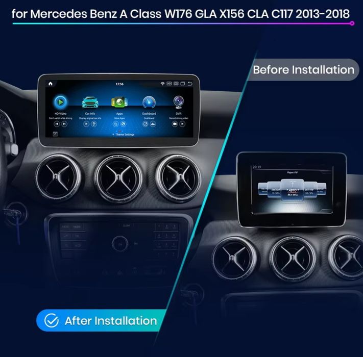Rádio 10,25" android CARPLAY mercedes Classe A GLA W176 C117 x156 NOVO