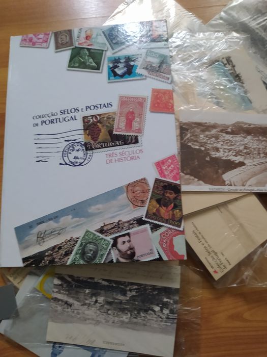 Coleção selos e postais Portugal 3 séculos de história.
