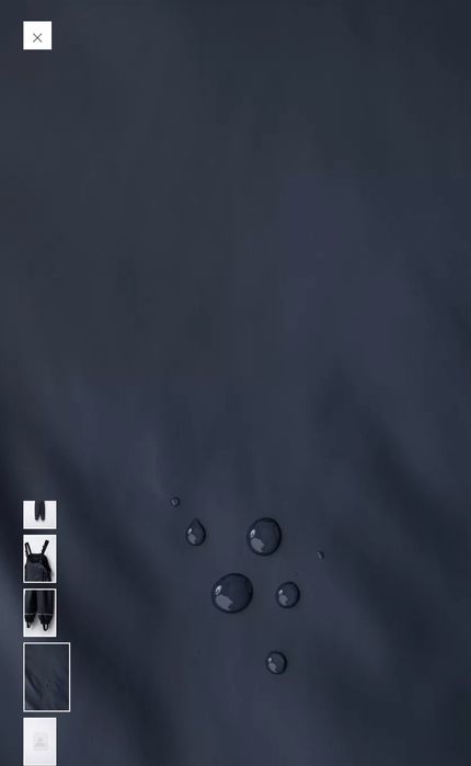 Zara гумовий водостійкий комбінезон