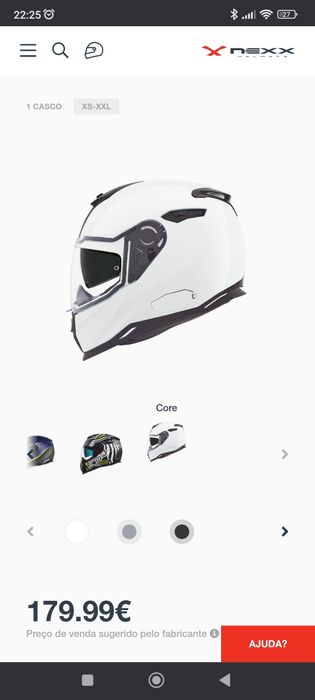 Capacete NEXX S.100 branco S