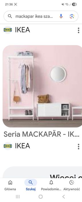 Zestaw do przedpokoju Ikea biały