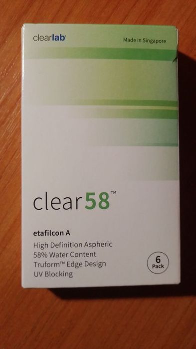 Контактні лінзи clear58
