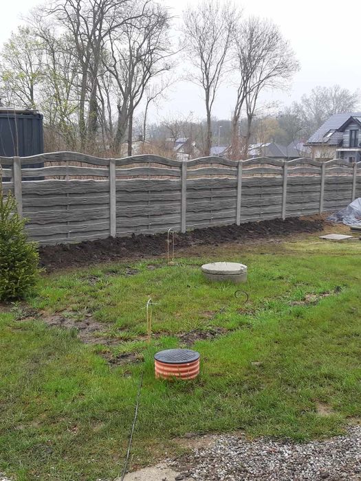 Montaż i malowanie  ogrodzeń betonowych