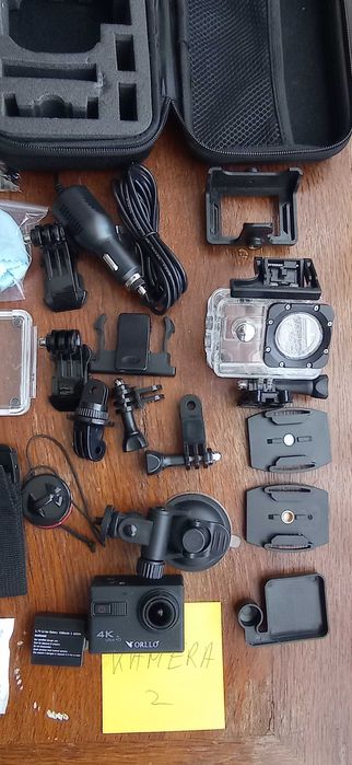 Kamera sportowa Orllo XPRO 4K Ultra HD zestaw 2