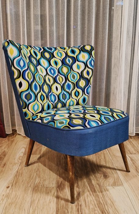 Fotel uszak muszelka klubowy lata 60'  po renowacji