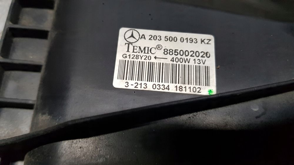 Mercedes W203 2.2 CDI Wentylator chłodnicy
