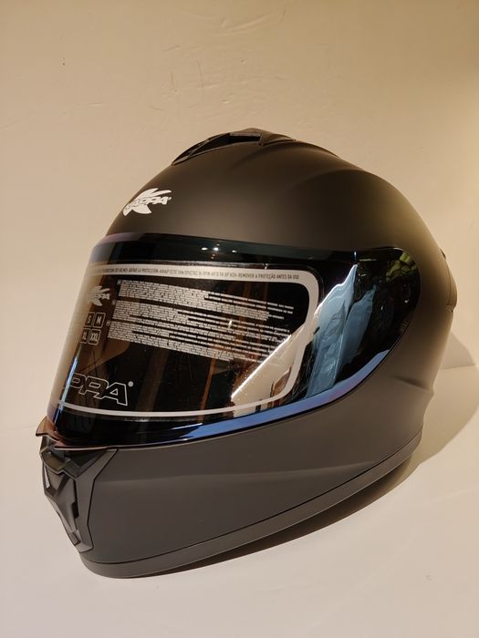 Capacete Integral Kappa "leve" c/viseira escura incluida mota scooter