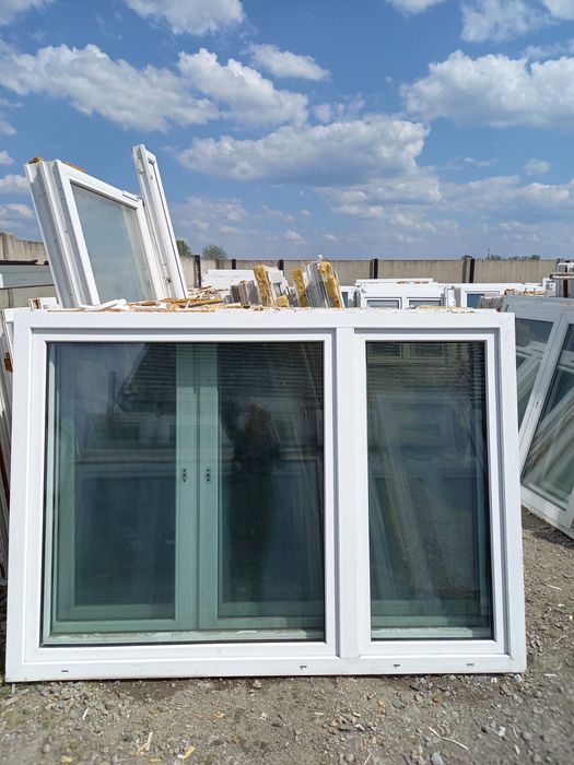 Okna pcv dwuskrzydłowe 203x144 plastikowe DOWÓZ CAŁY KRAJ