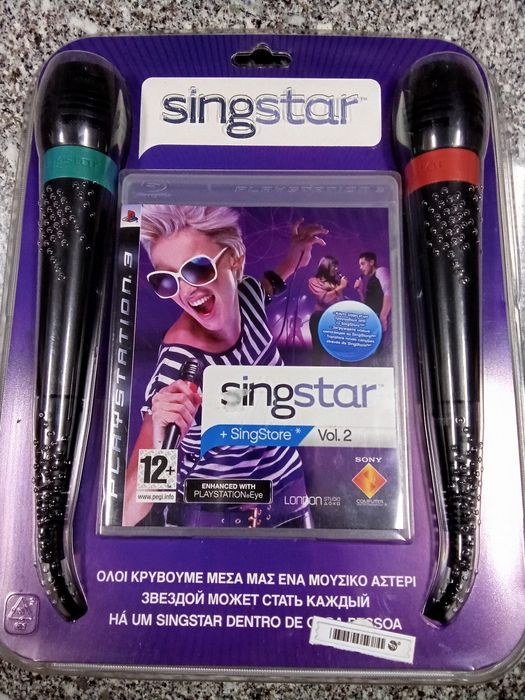 Singstar - PS3 - Novo selado com 2 microfones