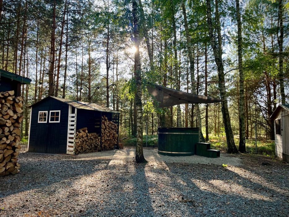 Oferta dla rodzin pon-pt … Domek w lesie, sauna & bania 250/350 noc