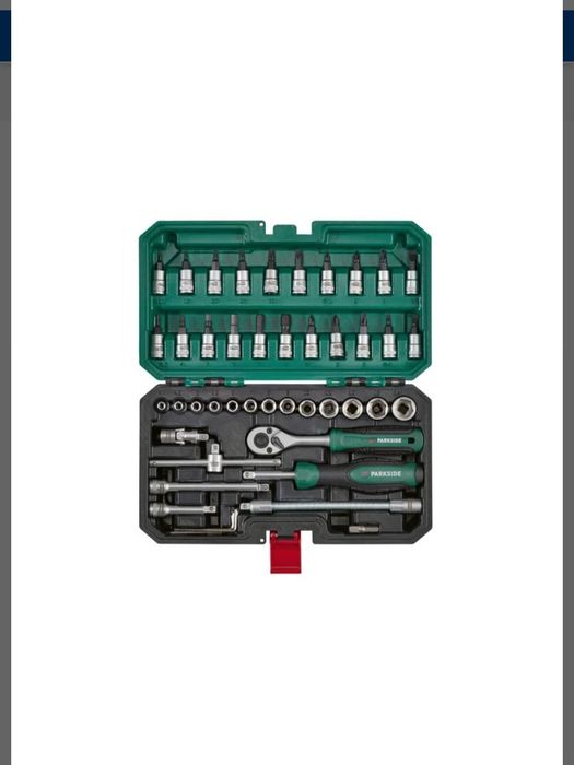 conjunto chaves roquete 46 peças parkside
