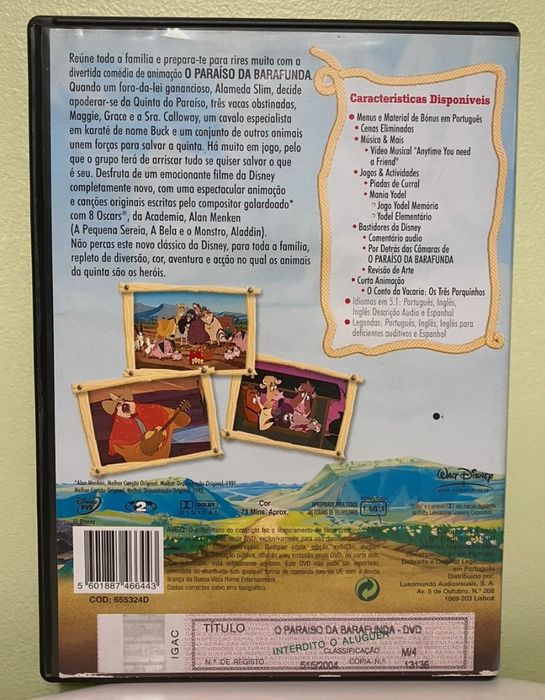 DVD Disney o paraíso da barafunda