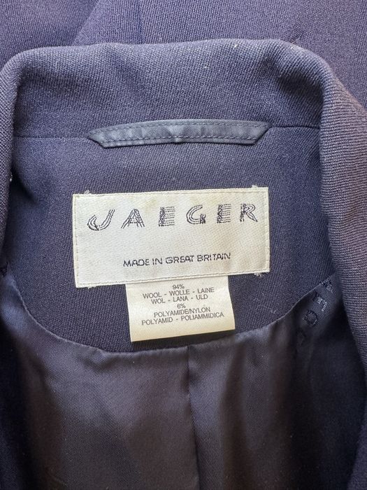 Вінтажний двобортний вовняний жакет піджак  jaeger