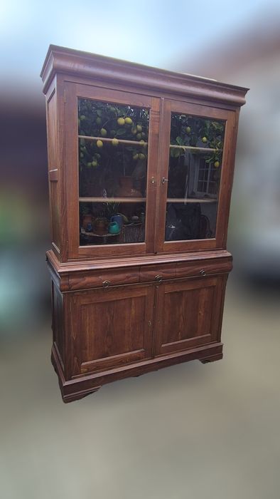 Movel de sala rústico com vitrine