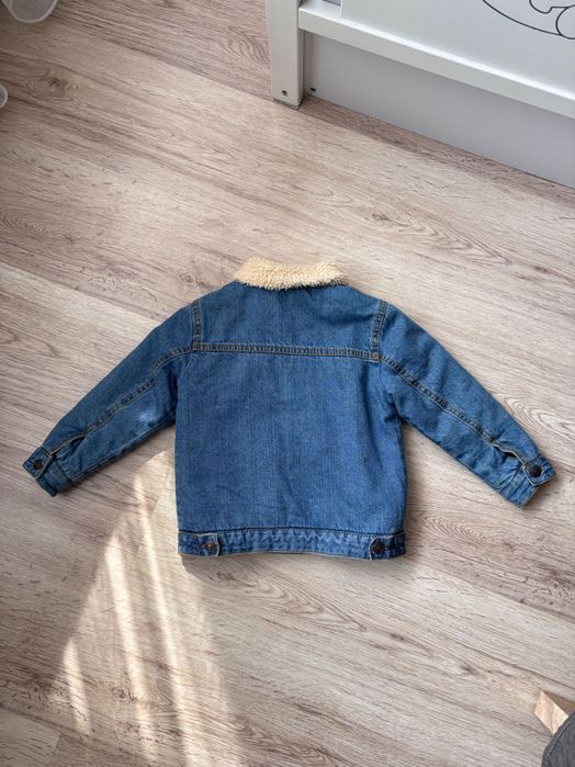 Дитяча утеплена джинсовка zara 98 см