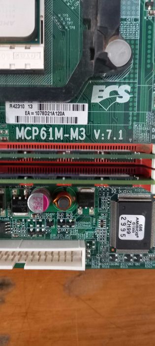 Комплект материнська плата AM3 , Athlon II X2 240 та пам'ять 4gb бв
