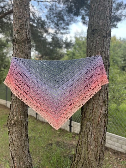 Chusta szydełkowa Bergamotka