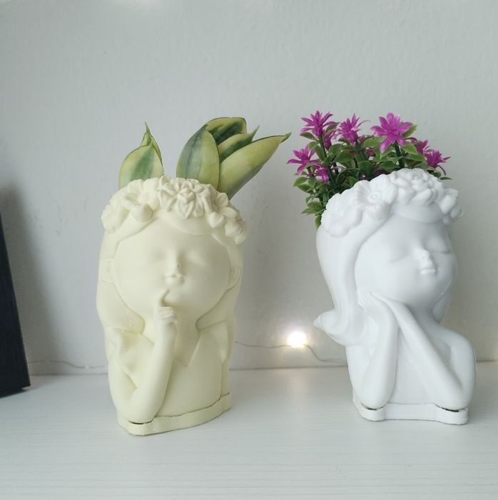 Vaso menina impresso em 3D