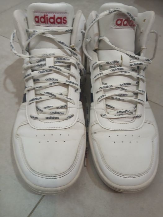 Jak nowe adidasy Hoops 2.0 Mid białe r.44