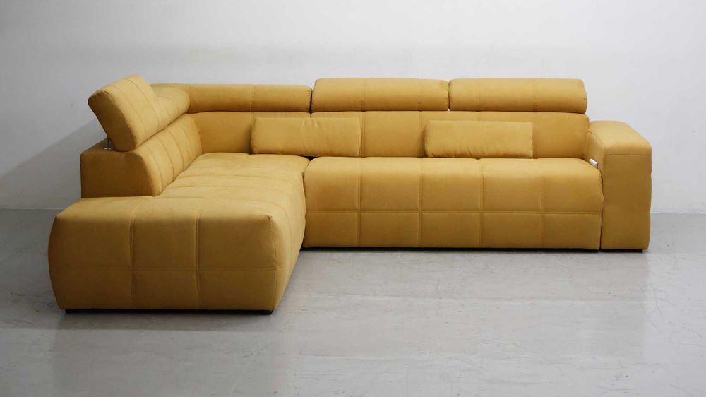 SFP DESIGN narożnik regulowane zagłówki rogówka sofa kanapa tkanina