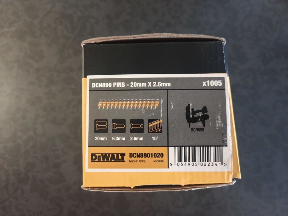 GWOŹDZIE STD 2,6X20MM NA TAŚMIE DEWALT DO DCN890