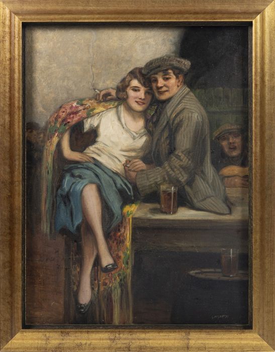 Pintura - Richard geiger - Casal de namorado - assinada