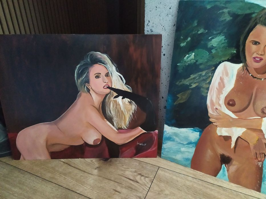 Obraz malowany na dykcie