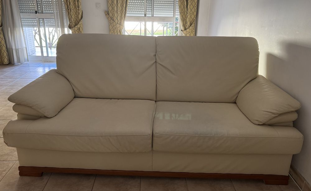 Conjunto de sofá 3 lugares + cadeirão reclinável