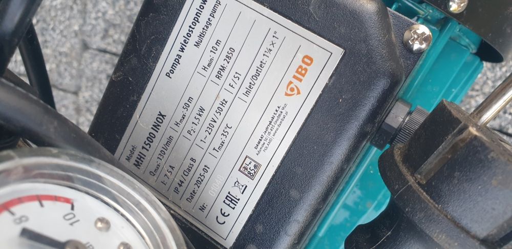 NOWA Pompa hydroforowa ibo mhi 1500 inox