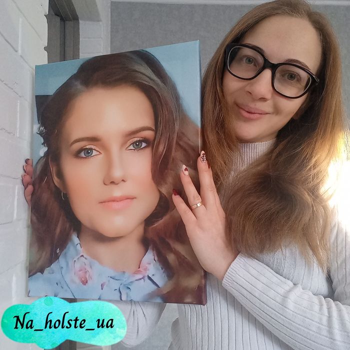 Фото картина на холсті, полотні. Печать портретов. Друк фото