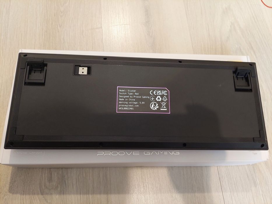 Клавіатура Proove Gaming Slicker Wireless Keyboard Black WKSL00022401