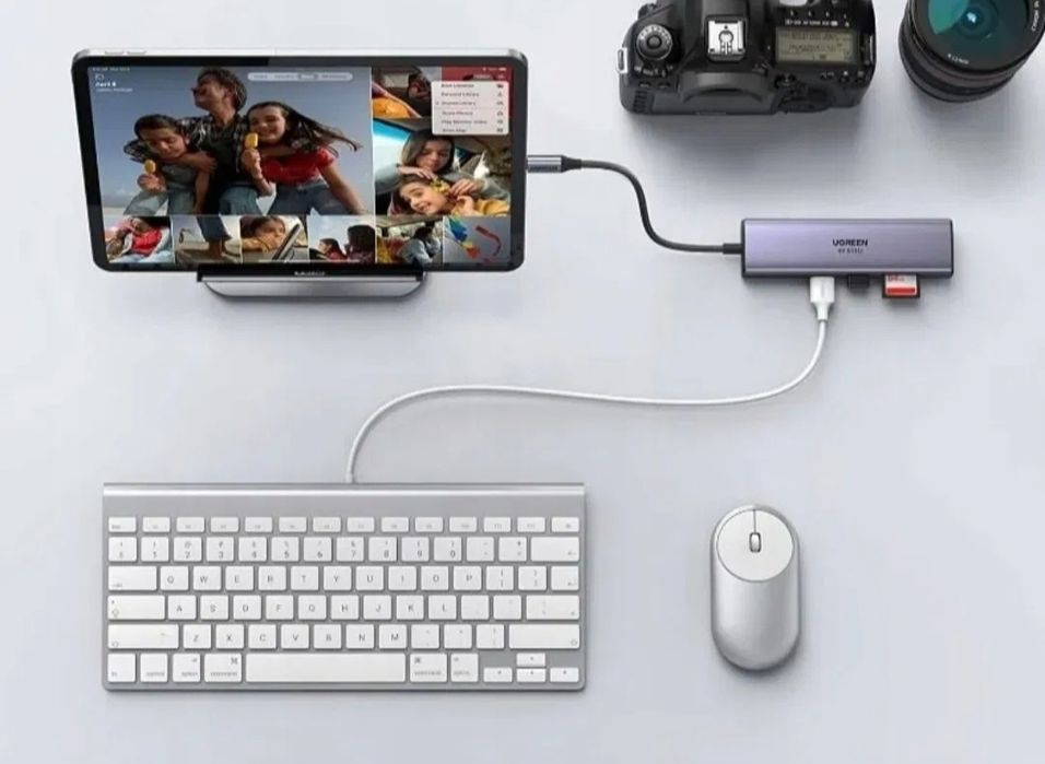 Ugreen CM512 Adapert HUB USB-C 6W1 HDMI RJ45 SD/TF