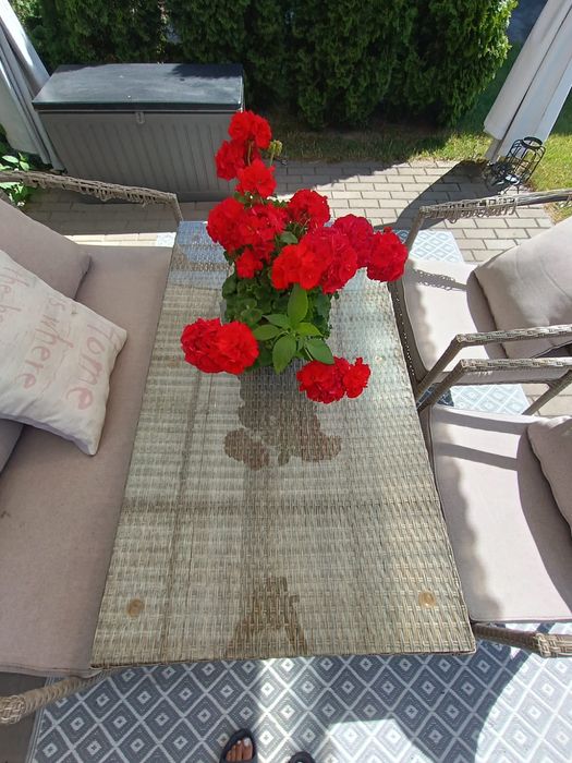 Meble ogrodowe stół+sofa+2 krzesła