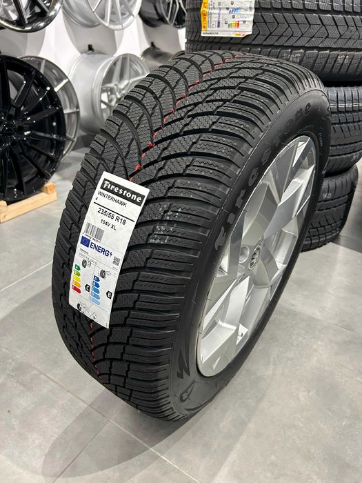 Oryginalne koła zimowe 18 5x112 ET44 Tiguan II III 235/55R18 Firestone