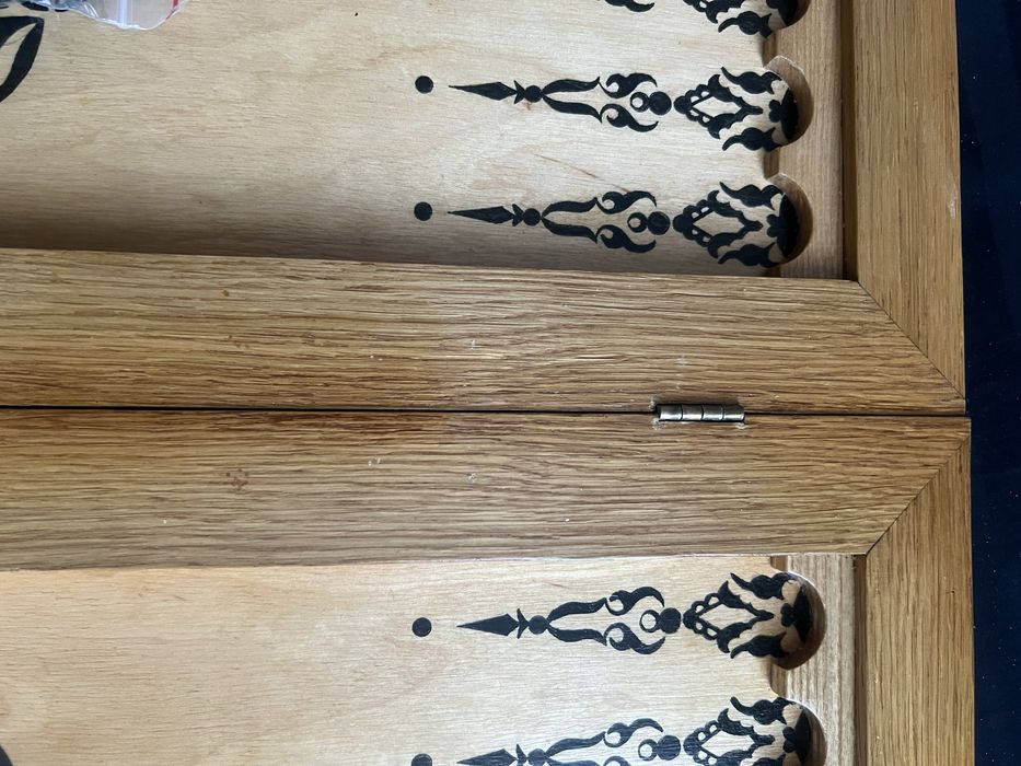 Нарды из натурального дерева с росписью