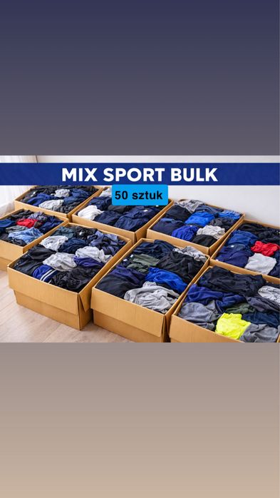 Mix odziezy sportowej nowej 50 sztuk