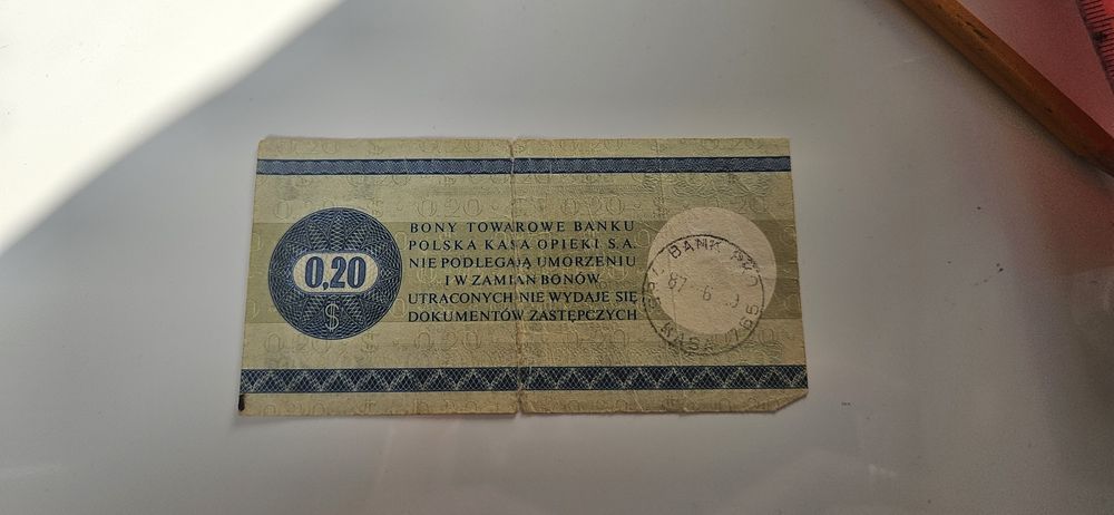 Bo towarowy PeKaO 20 centów z 1979 roku