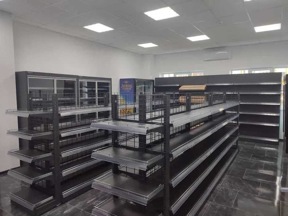 Торгові стелажі. Вітрини. Каса прилавок. Гачки. Торгове обладнання.