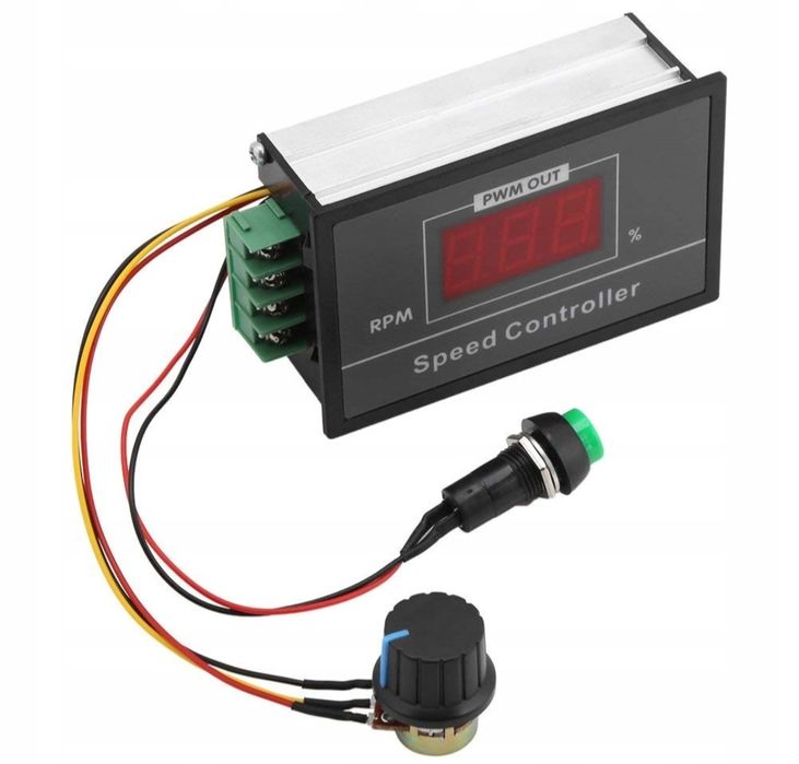 Regulator obrotów do silnika DC 10-50V 30A z gałką