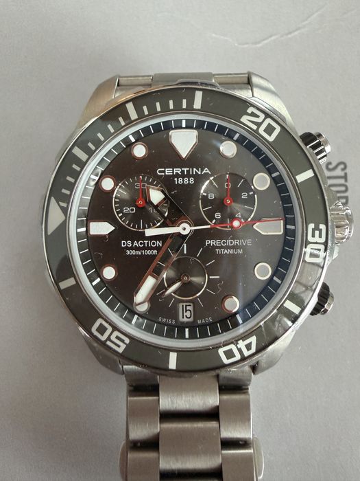 Certina DS Action Precidrive Chronograph Titanium na gwarancji.