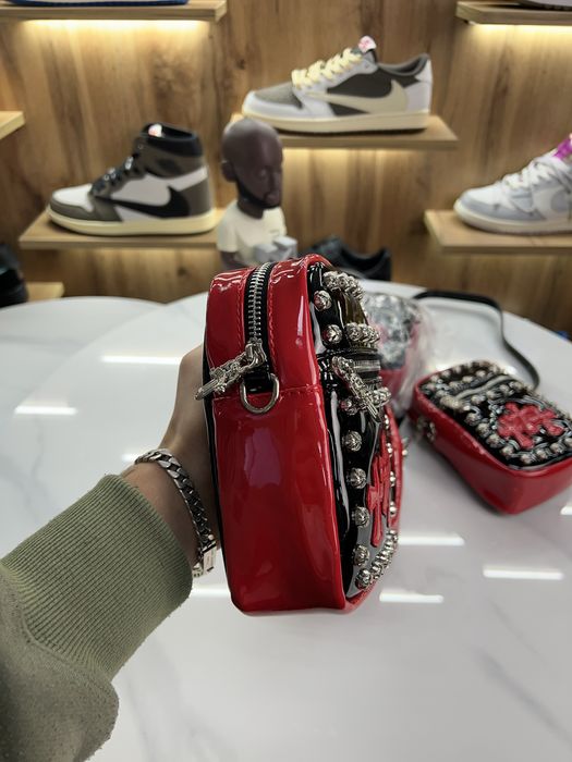 ‼️Знижка‼️ Сумка Месенджер CHROME HEARTS black / Red