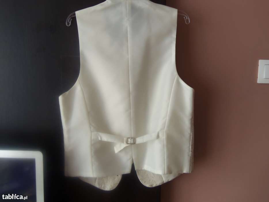 kamizelka ślubna i krawat-TANIO