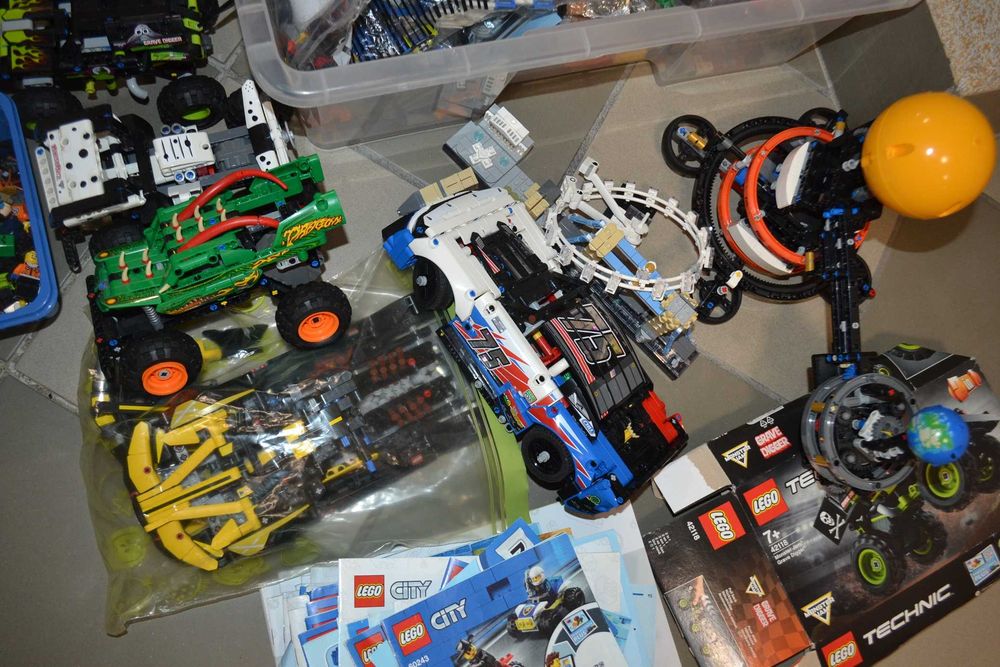Klocki Lego miks ok. 25 kg City Technic i inne INSTRUKCJE