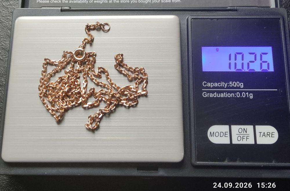 Złoty Łańcuszek Ankier  Waga 10,26g  Próba 585 Długość 55 cm Stan idealny