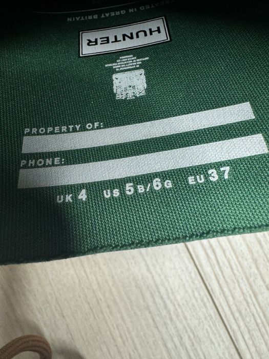 Hunter kalosze zielone