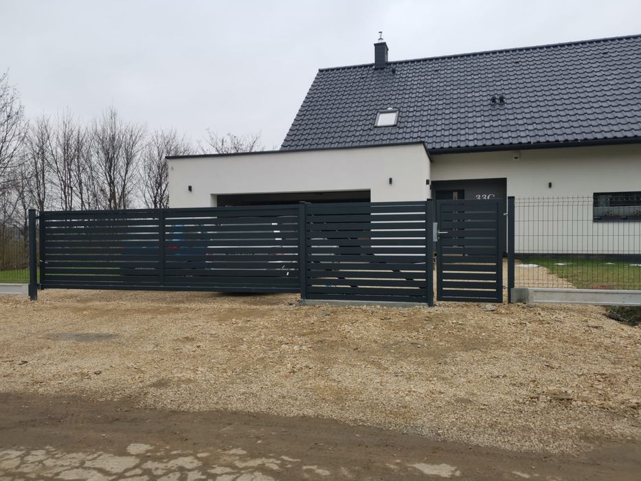 OGRODZENIA Panelowe Nowoczesne Balustrady Bramy Furtki Produkcja monta