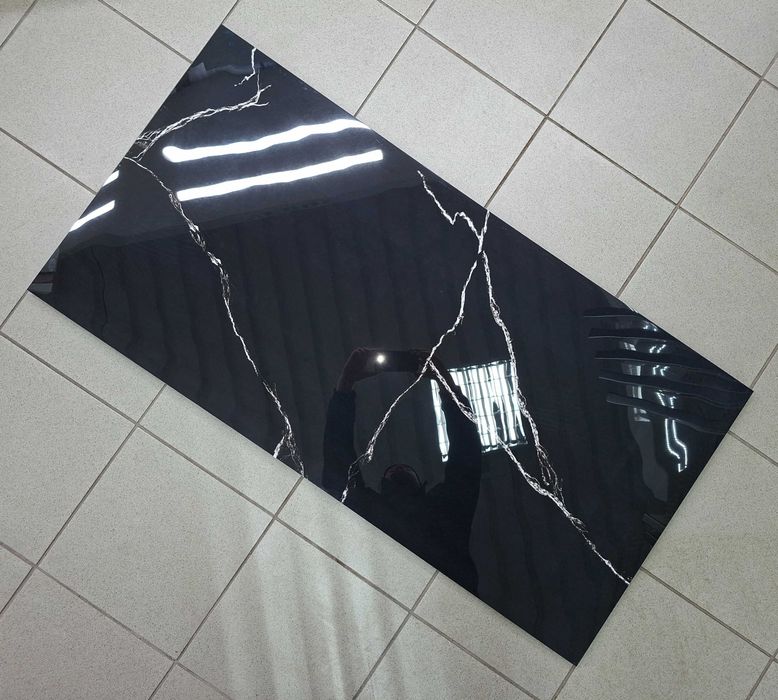 Czarny gres polerowany Spider Black 60x120 Gat I | IDEALNY DO KUCHNI