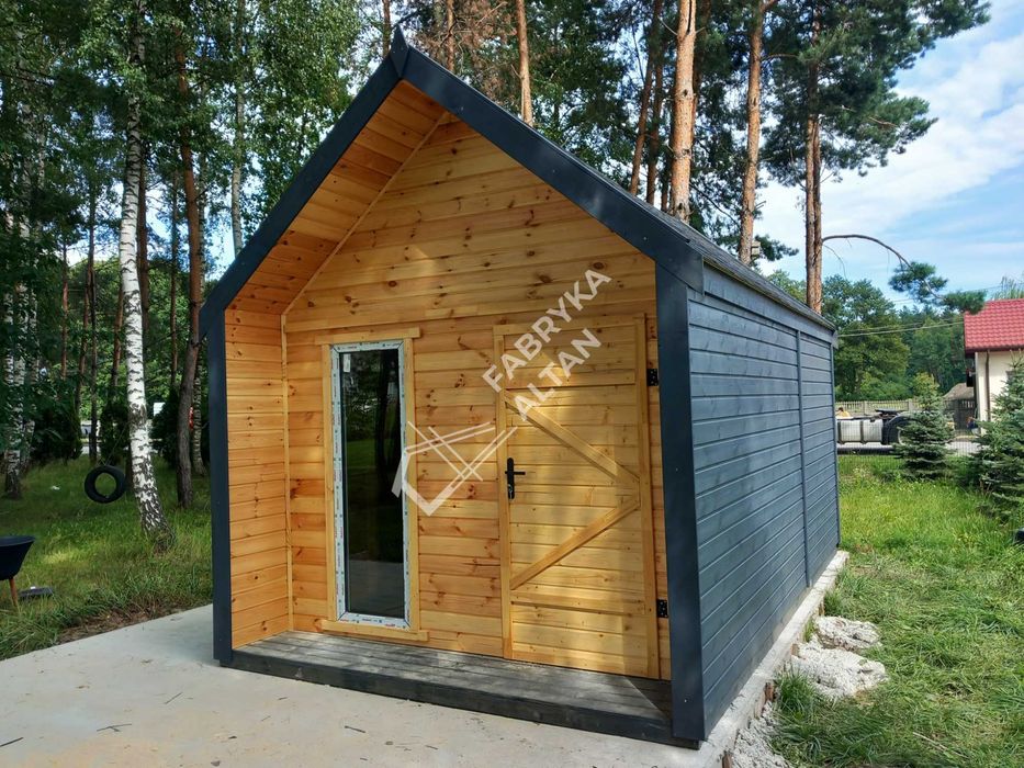 Domek, drewniany, nowoczesny, stodoła, nowoczesna, domki, 3x5m