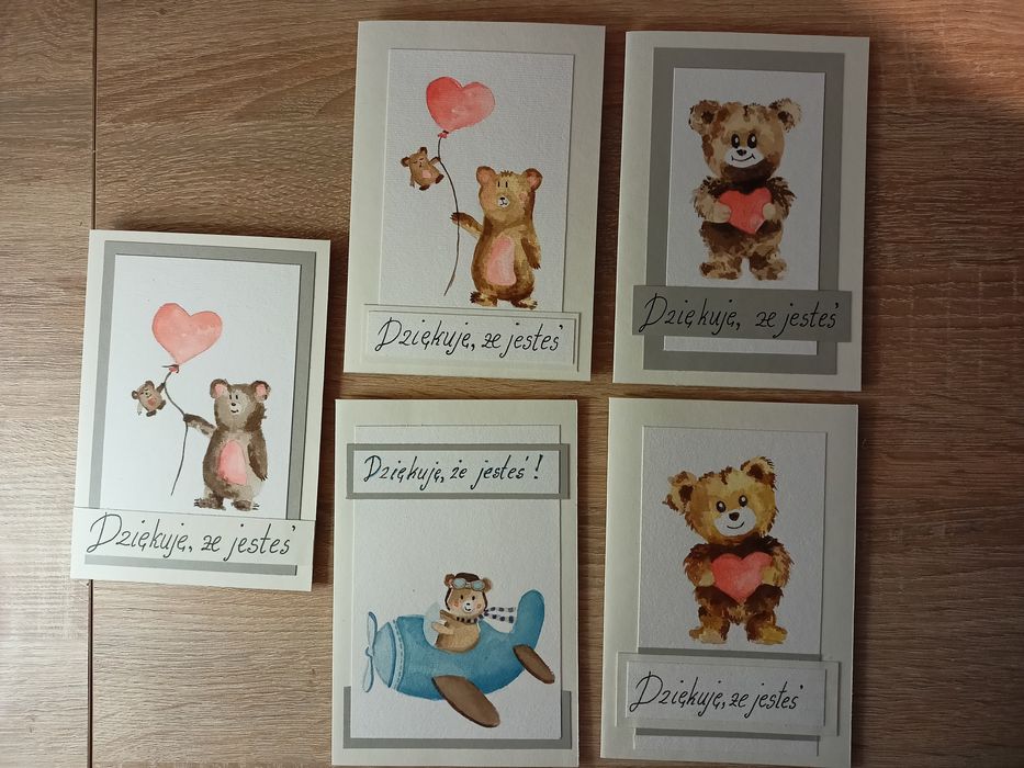 Kartka podarunkowa  malowana akwarelą  personalizowana