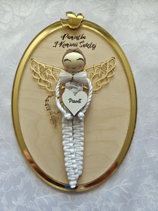 Anioł komunia prezent podziękowanie pamiątka
